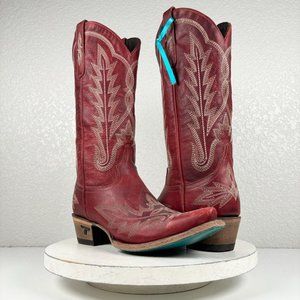 Red Western Heeled Boots
